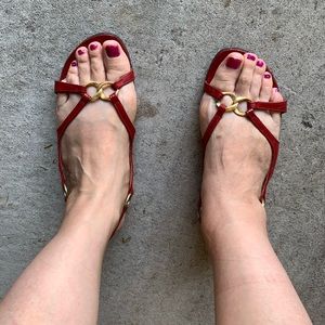Matt Bernson Red Sandals